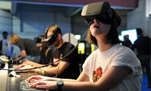 VR The Oculus Rift headset